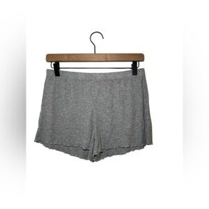 Bozzolo Gray Ribbed Women's Shorts